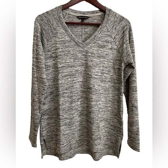 Banana Republic marled knit long sleeve shirt - Picture 1 of 6